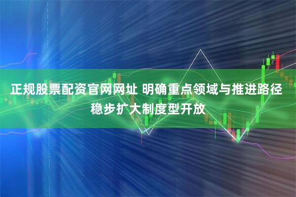 正规股票配资官网网址 明确重点领域与推进路径 稳步扩大制度型开放