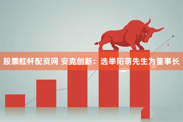 股票杠杆配资网 安克创新：选举阳萌先生为董事长